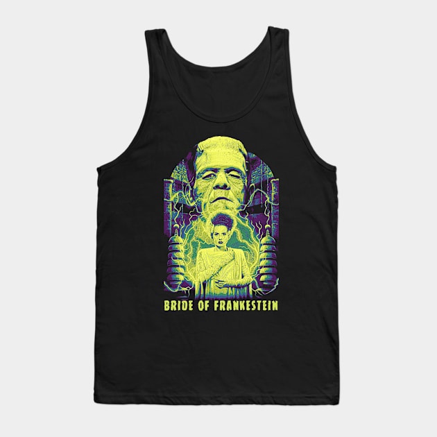 Bride of Frankestein Classic Horror Tank Top by OrcaDeep